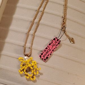 Betsey Johnson Octopus Pearl Pendant Necklace